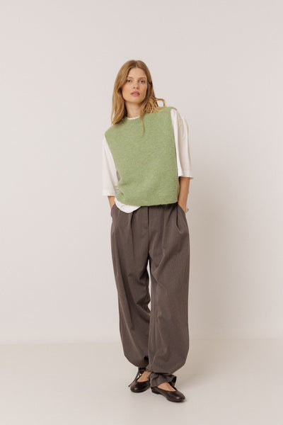 Indi and Cold Sleeveless Knit, Light Green