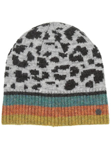 Fraas Sustainability Edition - Knitted hat with leo design, Grey