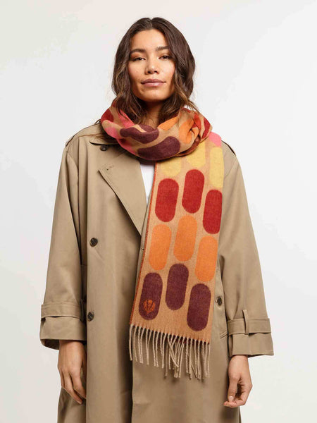 Fraas Cashmink Scarf, Oval Pattern Rabbit