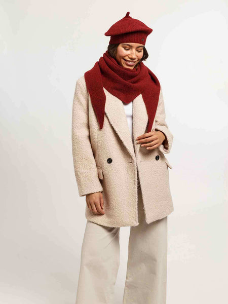 Fraas Triangle Scarf, Plum