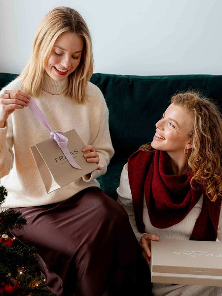 Fraas Triangle Scarf, Plum
