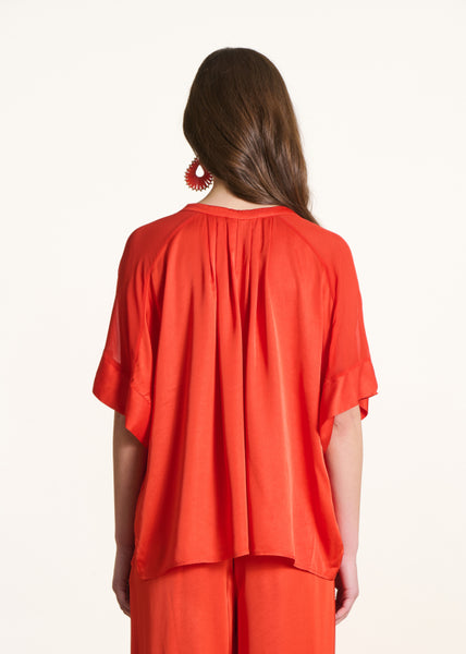 La Fee Maraboutee Felina Blouse, Jasper Red