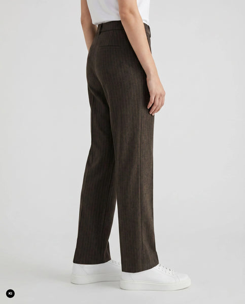 Stehmann Fenja Full Length Trouser, Americano Pinstripe