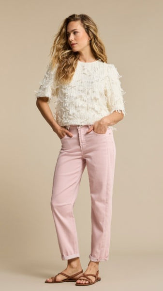 Red Button Fiona Top, Ecru