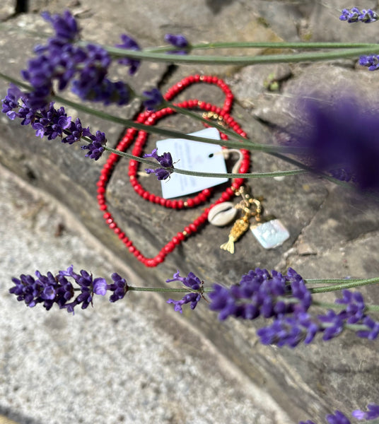 Paperchain Lydia Necklace, Red