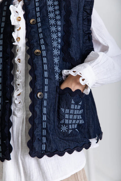 Bonté Gwen Gilet, Dark Denim