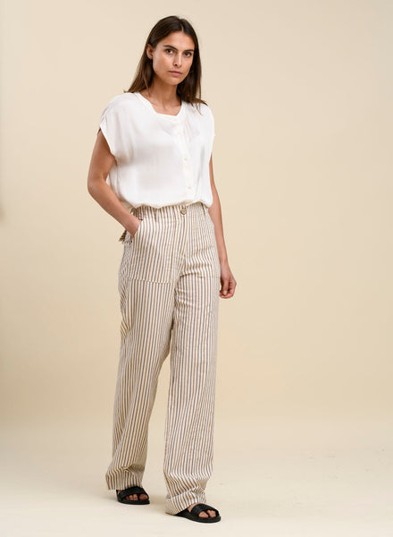 YY Humility Burkin Trouser - Flax In Bloom