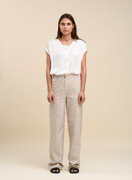 YY Humility Burkin Trouser - Flax In Bloom