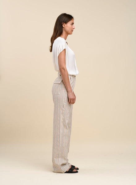 YY Humility Burkin Trouser - Flax In Bloom