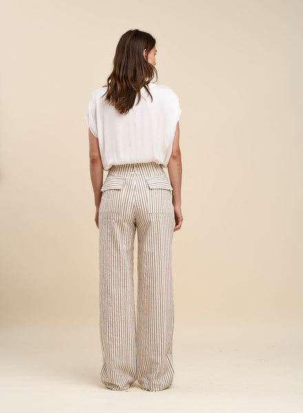 YY Humility Burkin Trouser - Flax In Bloom