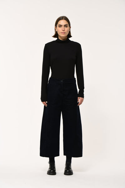 Humility Taylor Cropped Trousers, Chocolate Black