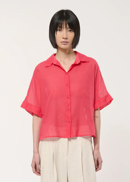 Humility Likita Blouse, Vermillion