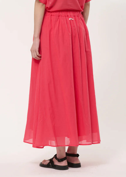Humility Lorana Cotton Skirt, Vermillion