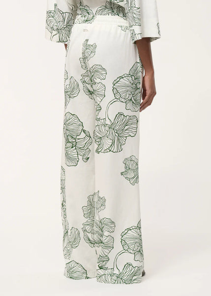 Humility Jakota Trousers, Off White/Moss Green