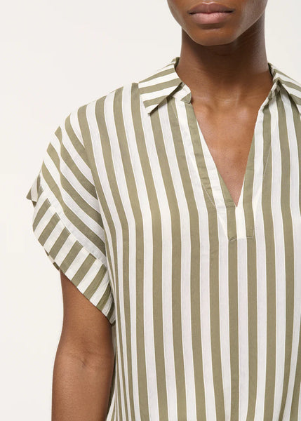 Humility Ludel Top, Army Green/Off White