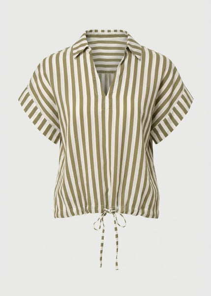 Humility Ludel Top, Army Green/Off White