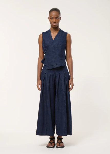 Humility Lozan Waistcoat, Denim Blue