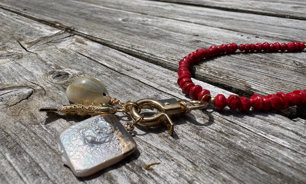 Paperchain Lydia Necklace, Red