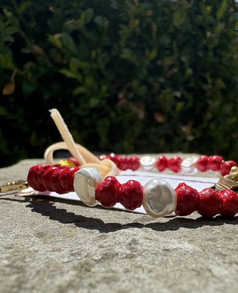 Paperchain Lydia Bracelet, Red