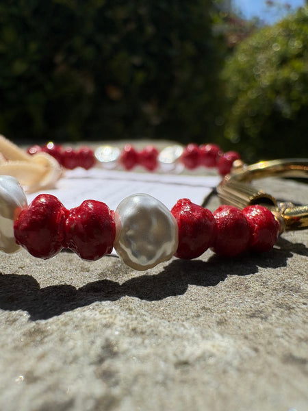 Paperchain Lydia Bracelet, Red