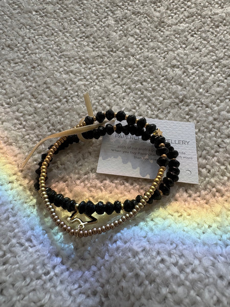Paperchain Melissa Bracelet, Black