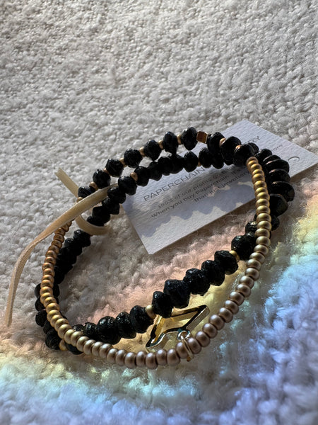 Paperchain Melissa Bracelet, Black
