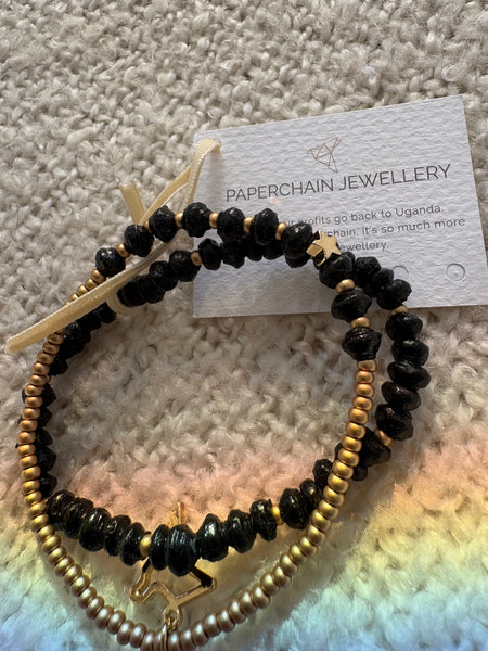 Paperchain Melissa Bracelet, Black