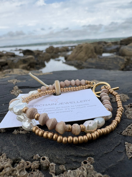 Paperchain Praise Bracelet, Cement