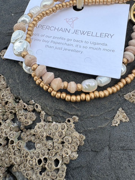 Paperchain Praise Bracelet, Cement