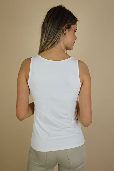 NO2MORO Iris Vest, White - Flax In Bloom