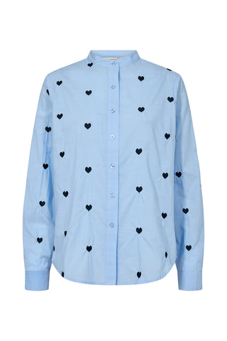Pieszak Heart Shirt, Pale Blue