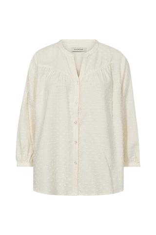 Pieszak Milla Boheme Dot Shirt, White Pearl