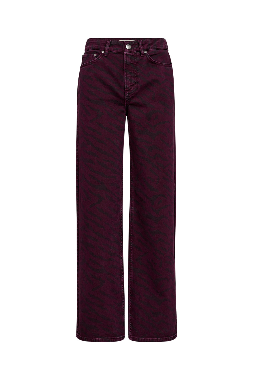 Pieszak Birkin Jeans, Zebra Plum/Black