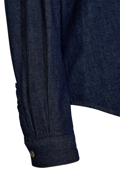 Pieszak Harper Chambrey Shirt, Rinsed Denim