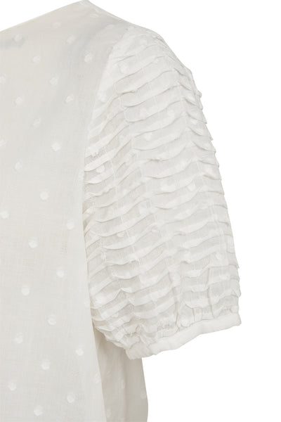 Pieszak Cala Pin Tuck Blouse, White