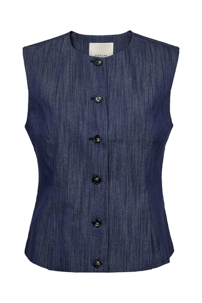 Pieszak Aika Peplum Top, Solaris Rinse Denim Wash