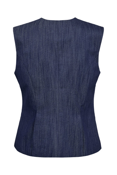 Pieszak Aika Peplum Top, Solaris Rinse Denim Wash
