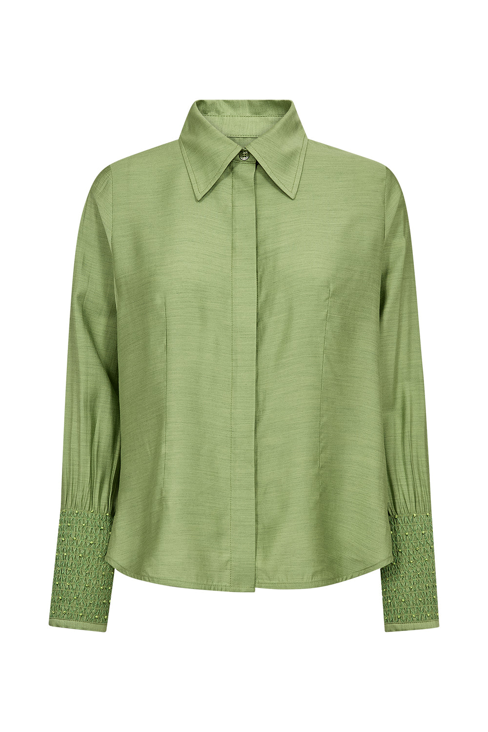 Pieszak Viola Beaded Shirt, Stunning Green