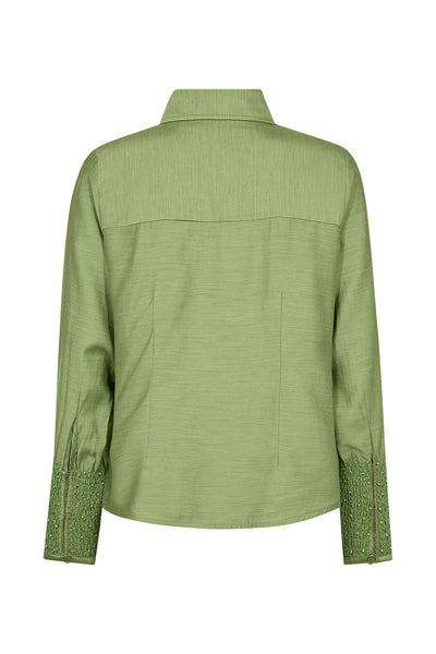 Pieszak Viola Beaded Shirt, Stunning Green