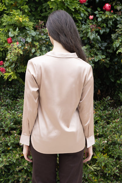NO2MORO Joy Silky Blouse, Bronze
