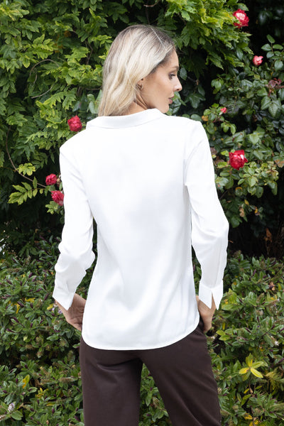 NO2MORO Joy Silky Blouse, Ivory