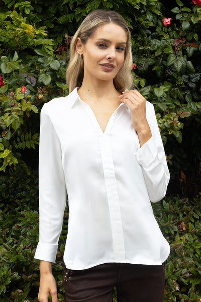 NO2MORO Joy Silky Blouse, Ivory