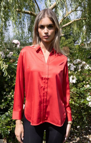 NO2MORO Joy Silk Look Shirt, Pink