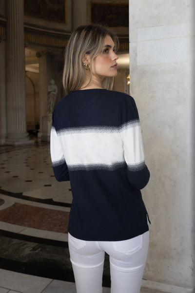 NO2MORO APRILE, Knitwear, Navy & White Band