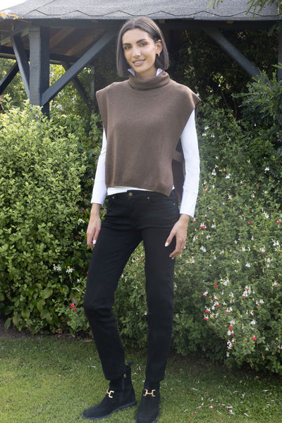 NO2MORO Zeus Sleeveless Knit, Brown Melange