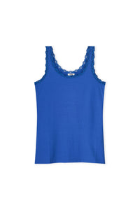 Kyra Jolien Singlet Basic With Lace, Blue Galaxy