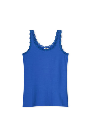 Kyra Jolien Singlet Basic With Lace, Blue Galaxy