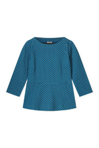 Kyra Fee Top, Teal Blue