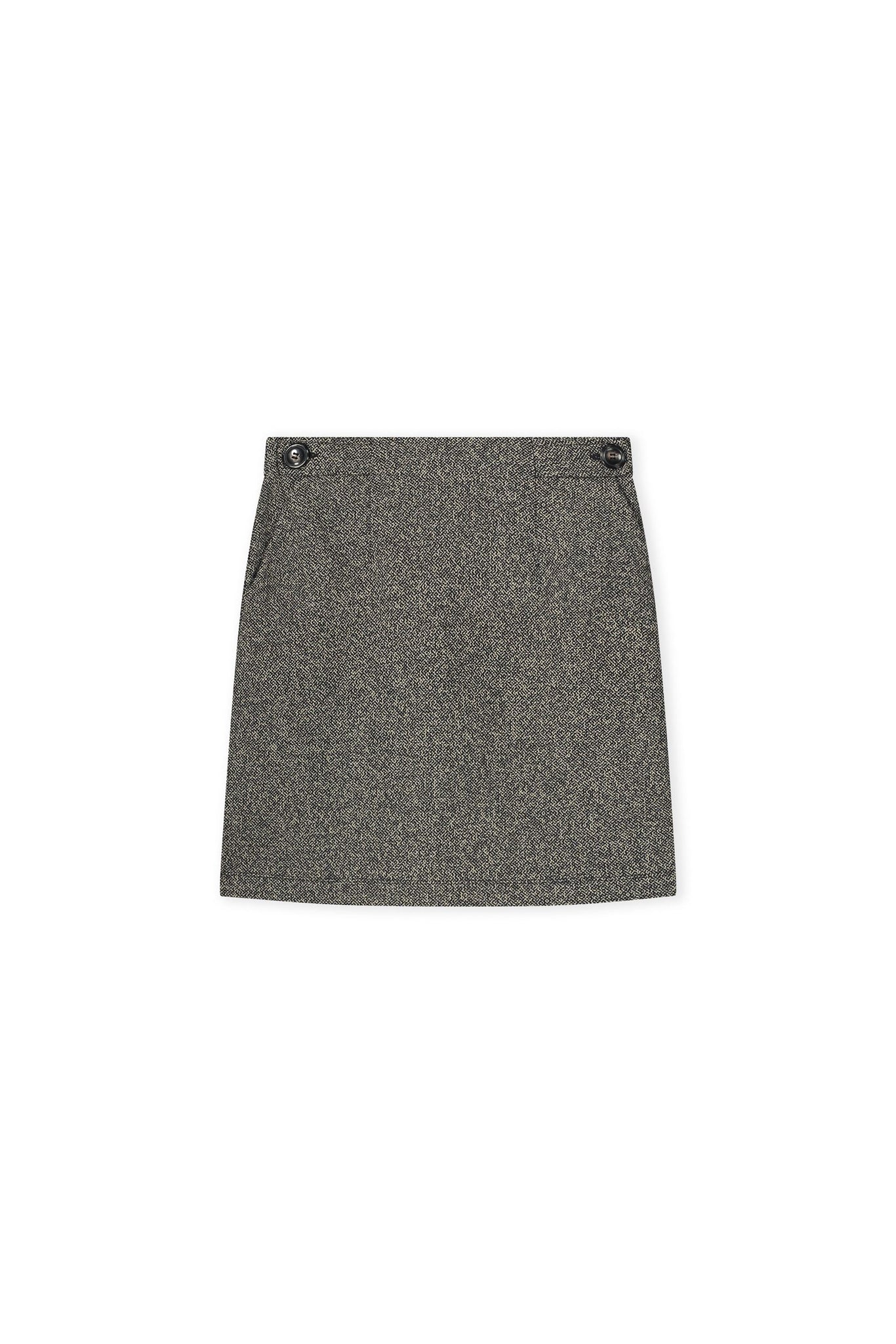 Kyra Roan Tweed Skirt, Camel