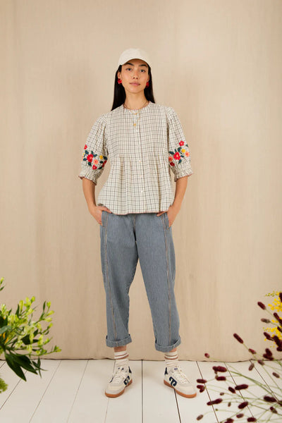 Bonte Lionne Cotton Blouse, Ecru